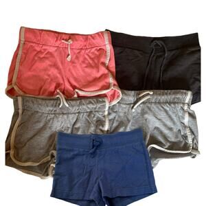 Old Navy Grey Navy Neon Pink/orange Shorts size 6/7